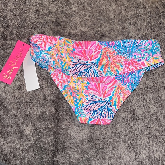 Lilly Pulitzer Lagoon Sarong Hipster Bottom Splash - Picture 2 of 3